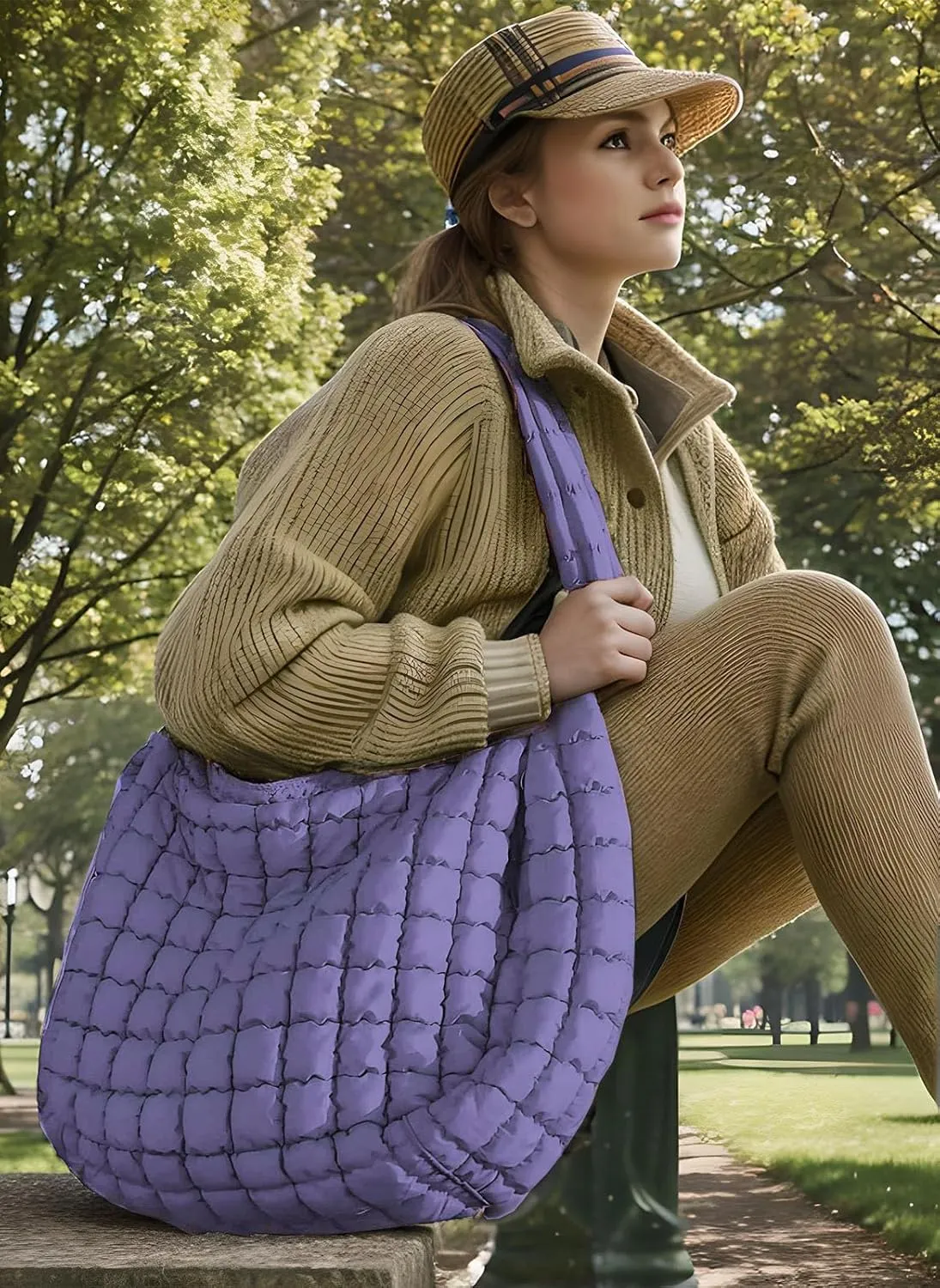 Darling Quilted Puffer Crossbody and Tote Bags for Women