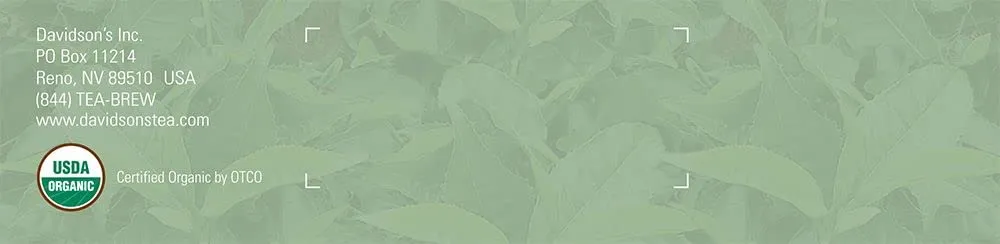 Davidson's Organics, Vanilla Essence, 100-count Unwrapped Tea Bags