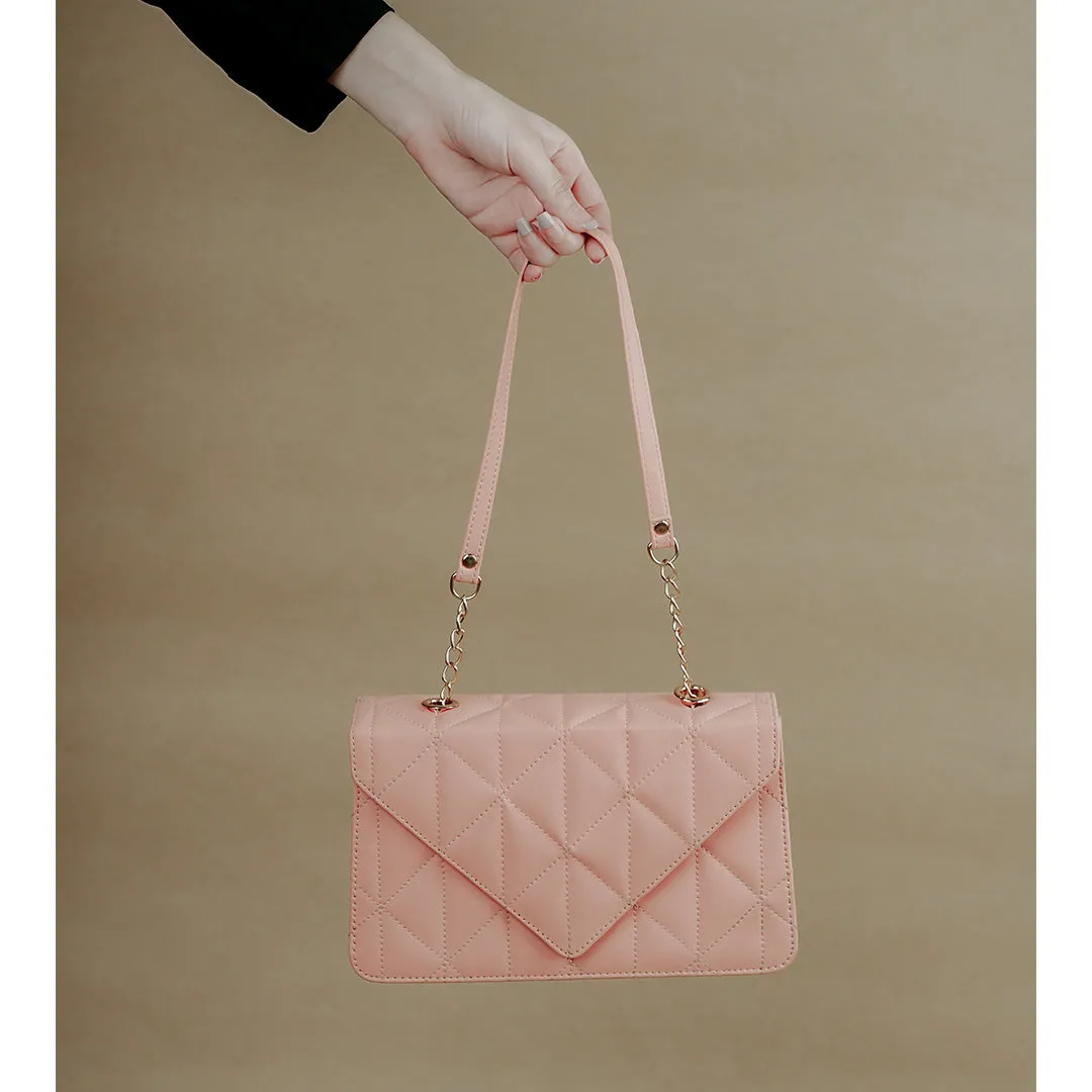 Diamond Stitched Crossbody Bag