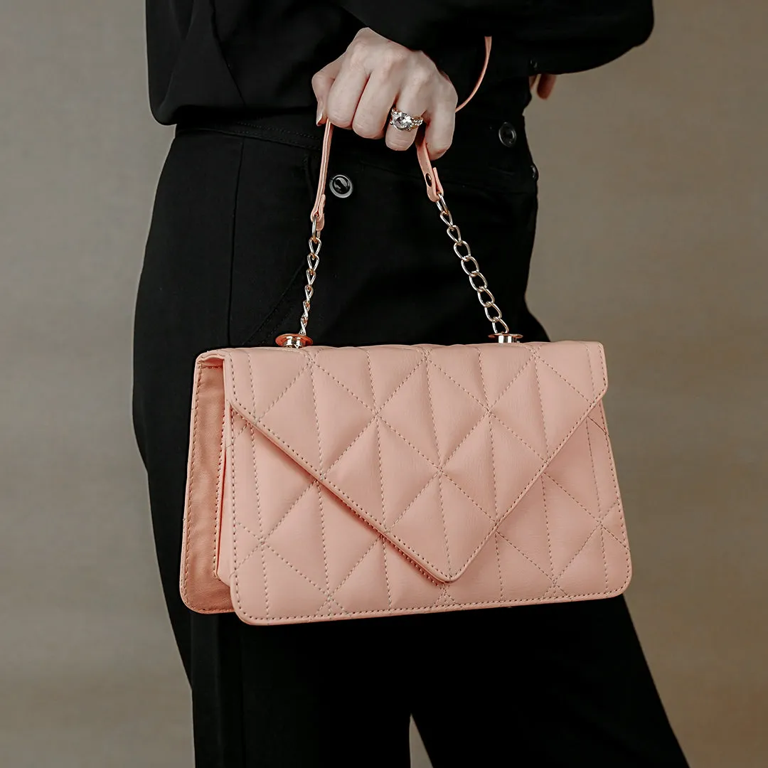 Diamond Stitched Crossbody Bag