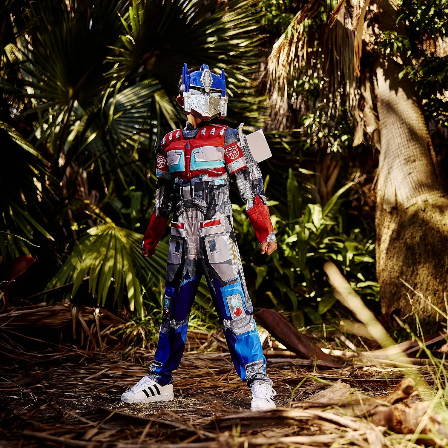 Disguise Optimus Prime Muscle Costume for Kids, Official Transformers Rise of the Beasts Padded Costume and Mask