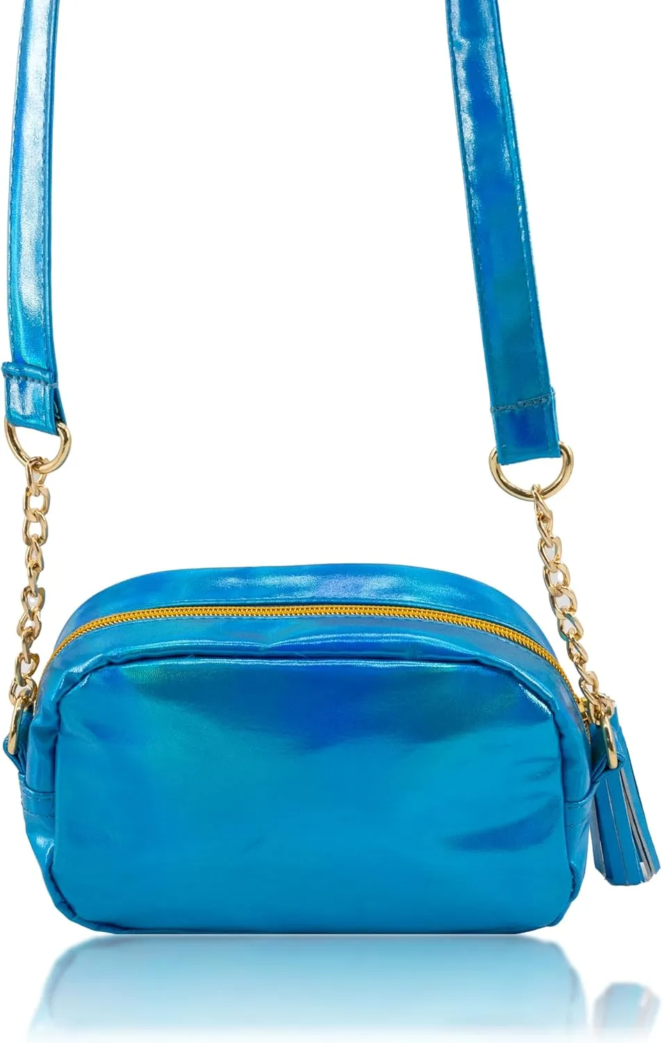 Disney Sanrio Bluey Purse Crossbody Handbag for Women | Metallic Vinyl Women's Shoulder Handbag