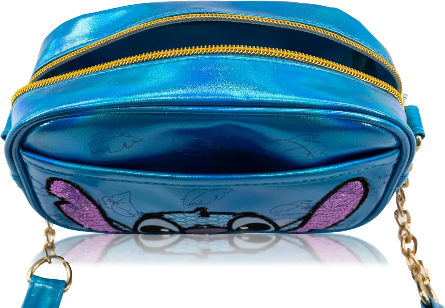 Disney Sanrio Bluey Purse Crossbody Handbag for Women | Metallic Vinyl Women's Shoulder Handbag