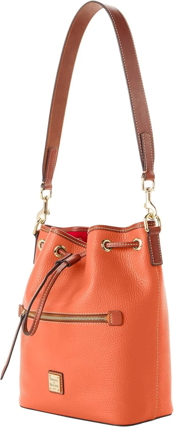 Dooney & Bourke Handbag, Pebble Grain Drawstring - Pink