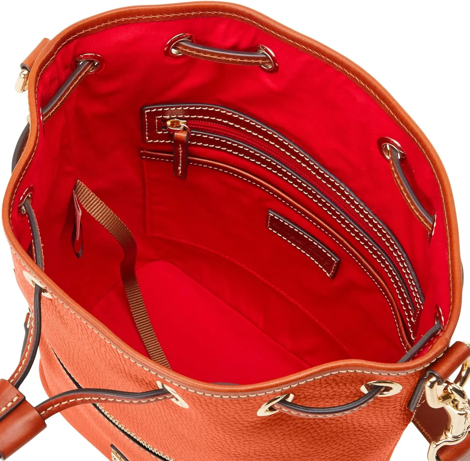 Dooney & Bourke Handbag, Pebble Grain Drawstring - Pink