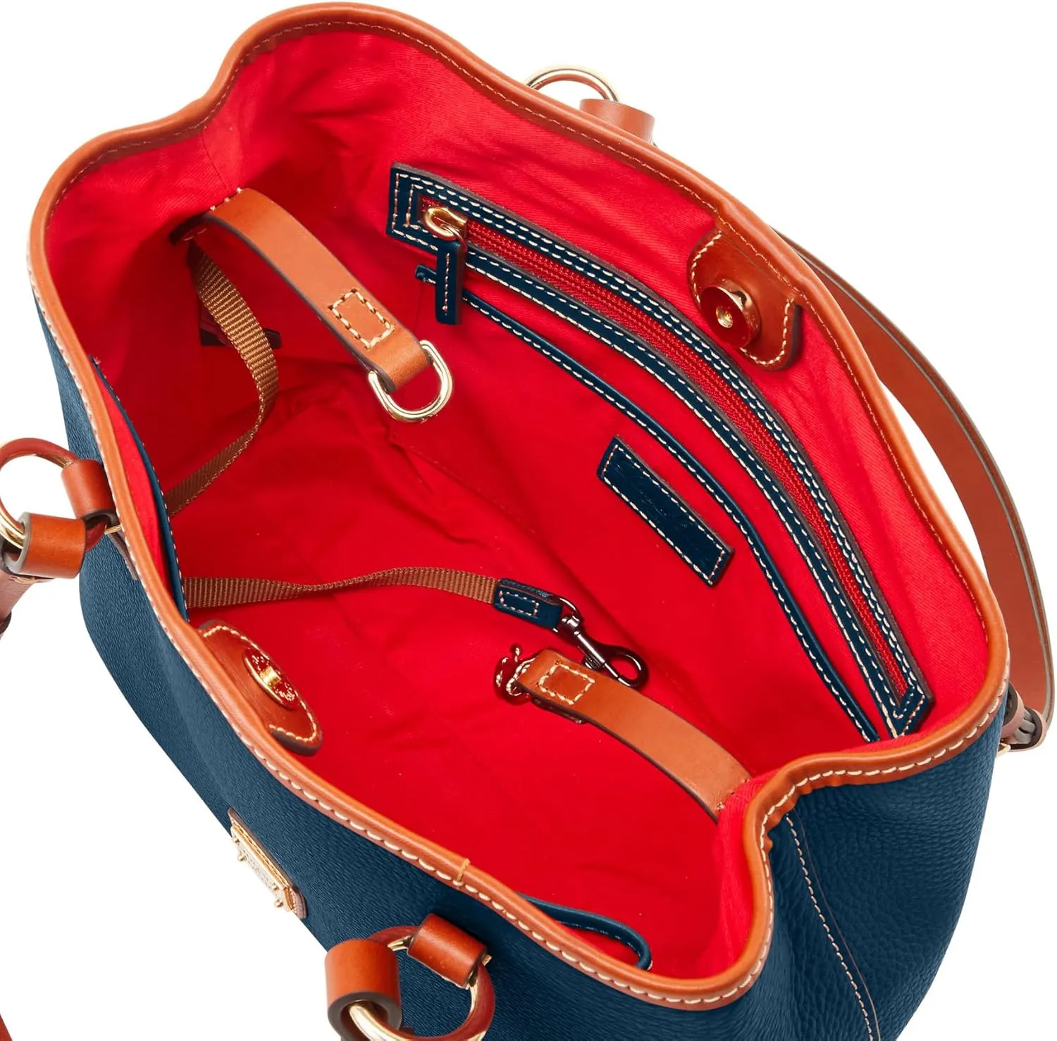 Dooney & Bourke Handbags and Accessories, Pebble Grain Leather Briana Small Shoulder Bag with Wristlet Pouch