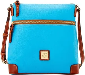 Dooney & Bourke Women's Crossbody in Pebble Grain Leather, Large Handbag with Adjustable Shoulder Strap
