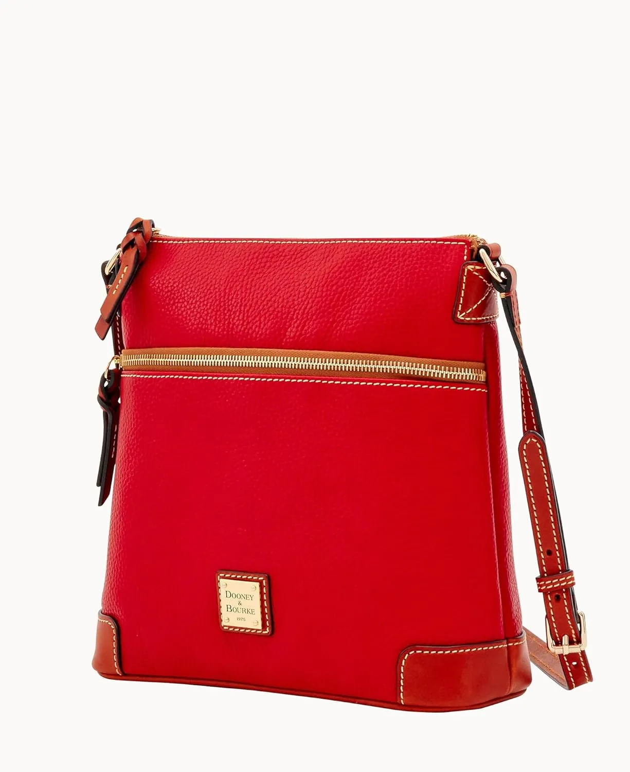 Dooney & Bourke Women's Crossbody in Pebble Grain Leather, Large Handbag with Adjustable Shoulder Strap