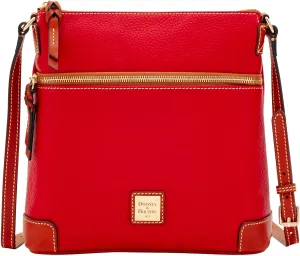 Dooney & Bourke Women's Crossbody in Pebble Grain Leather, Large Handbag with Adjustable Shoulder Strap