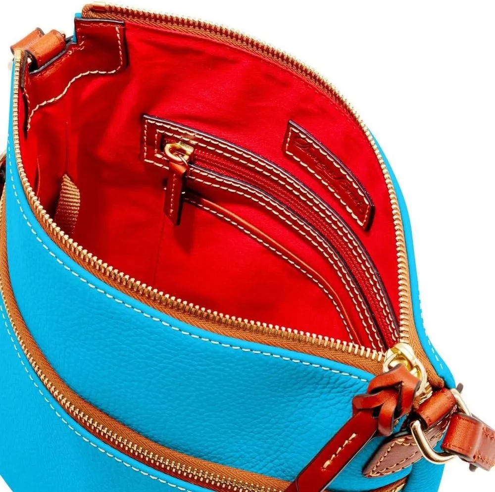 Dooney & Bourke Women's Crossbody in Pebble Grain Leather, Large Handbag with Adjustable Shoulder Strap
