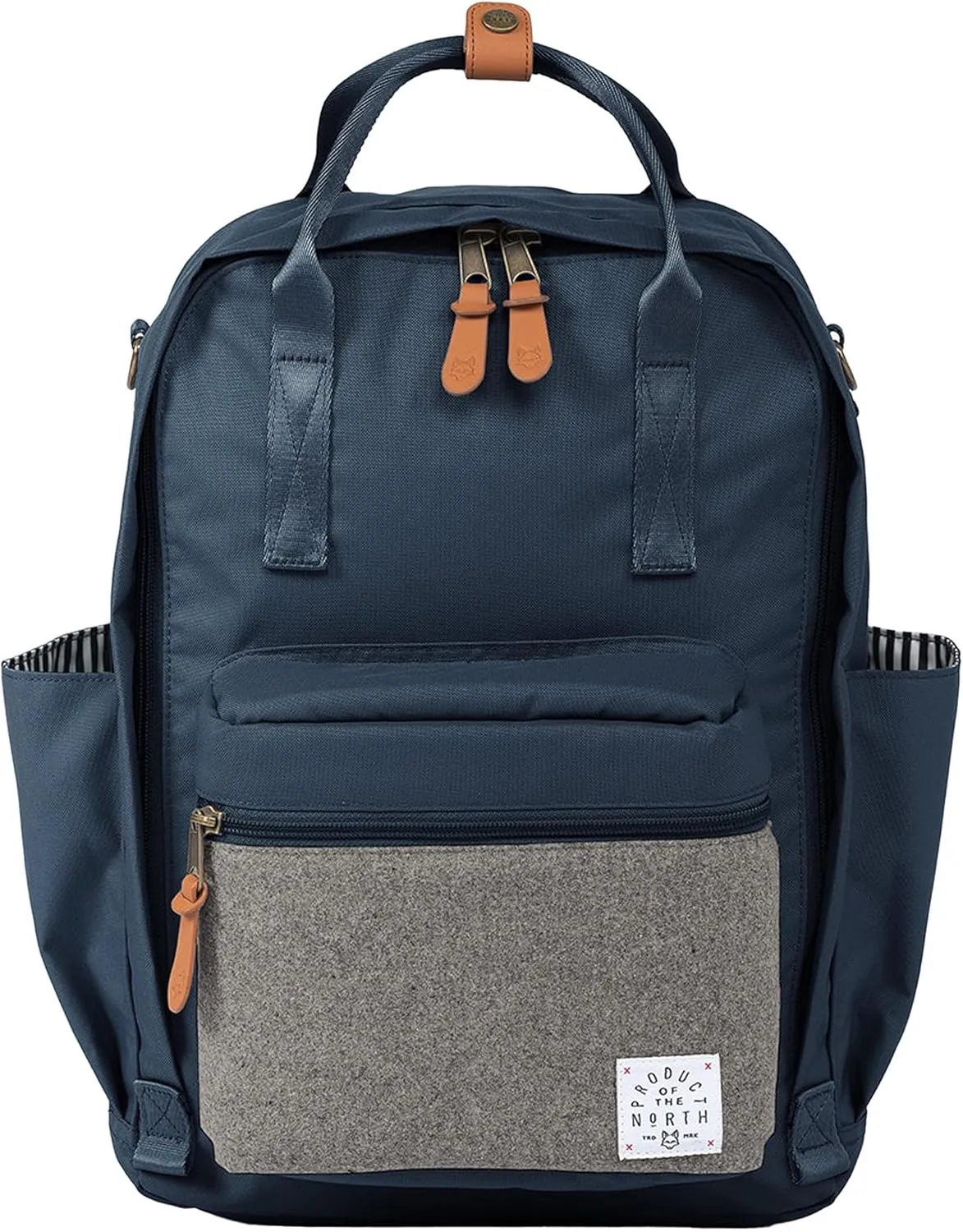 Elkin Diaper Bag, Navy Sustainable Backpack