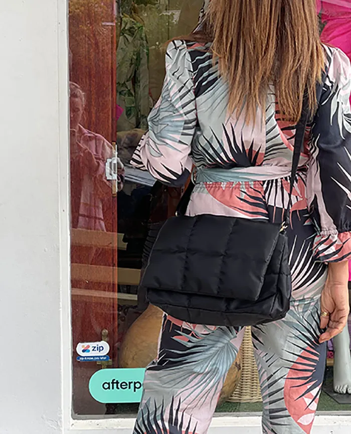 Ellie Square Quilt Shoulder Bag