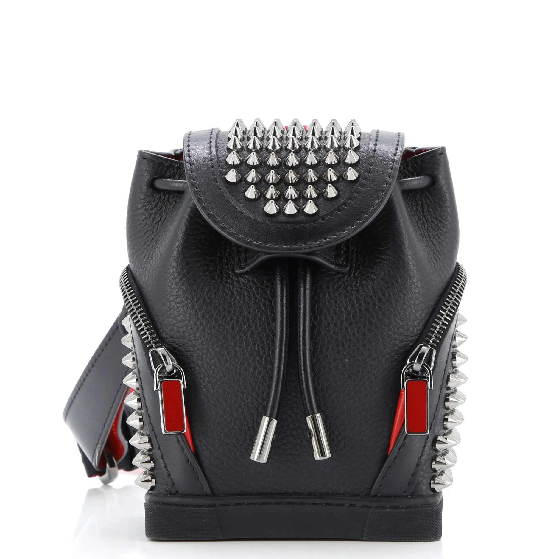 Explorafunk Keyring Crossbody Bag Spiked Leather