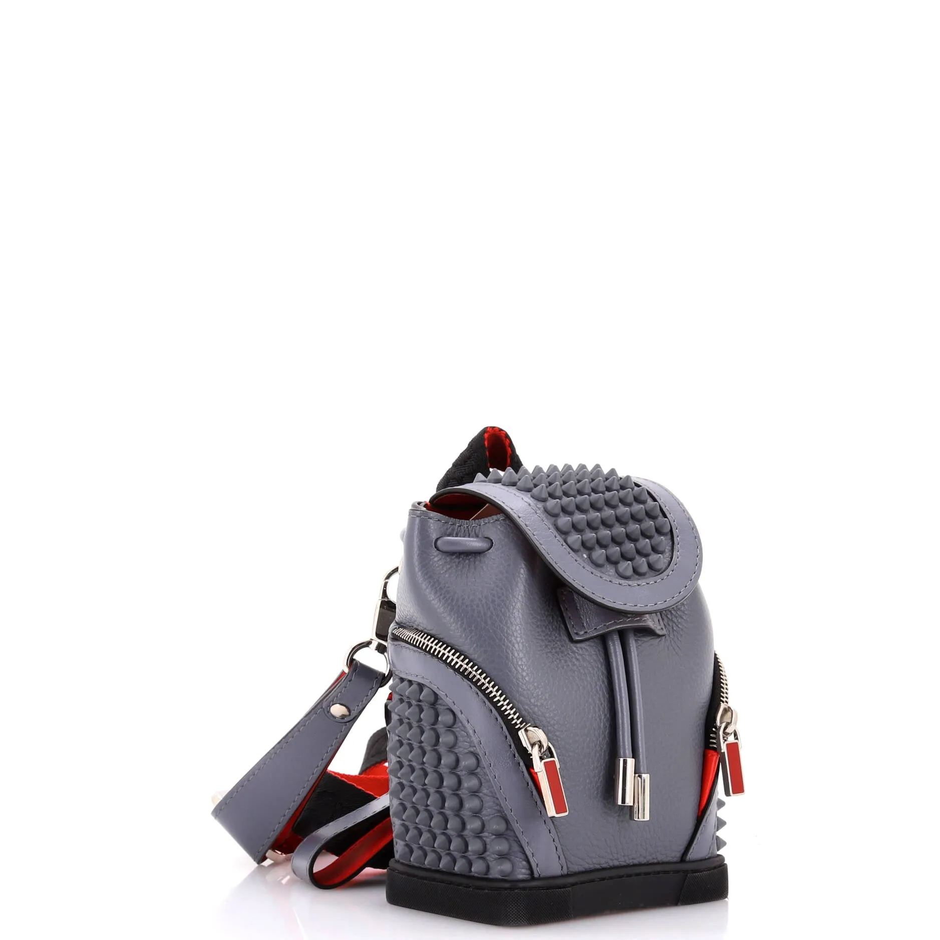 Explorafunk Keyring Crossbody Bag Spiked Leather