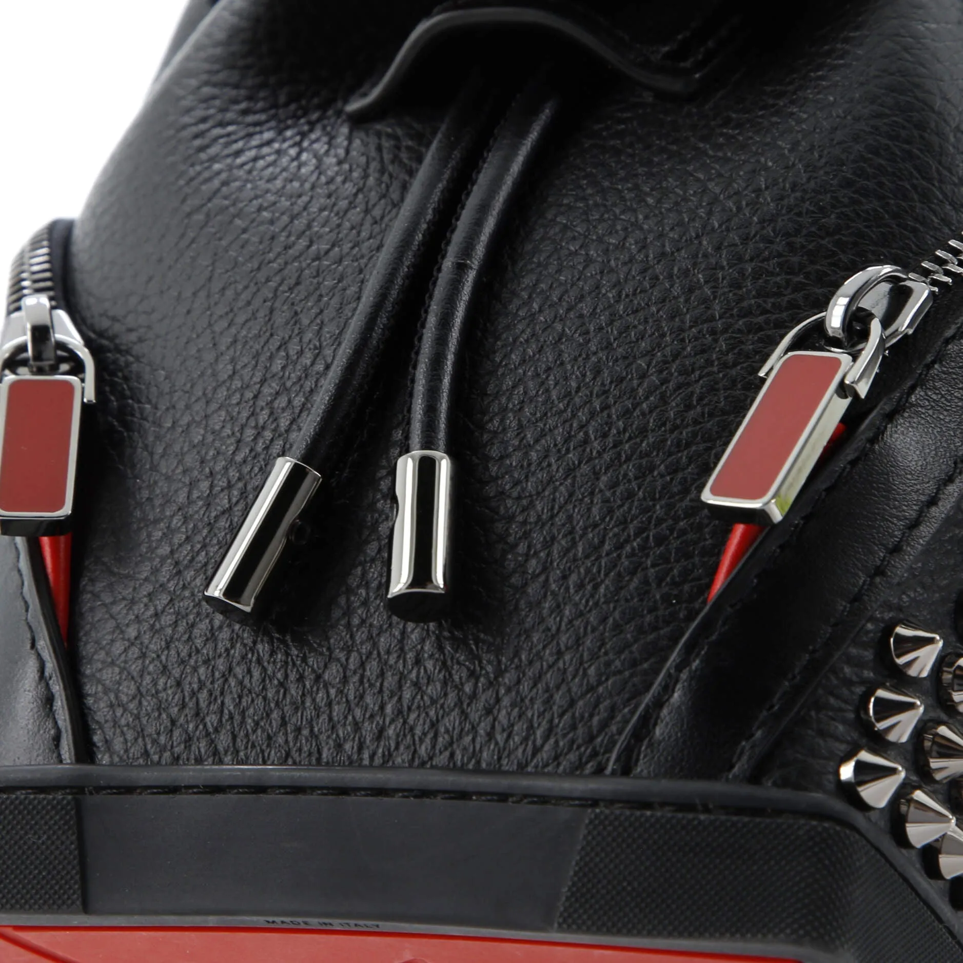 Explorafunk Keyring Crossbody Bag Spiked Leather