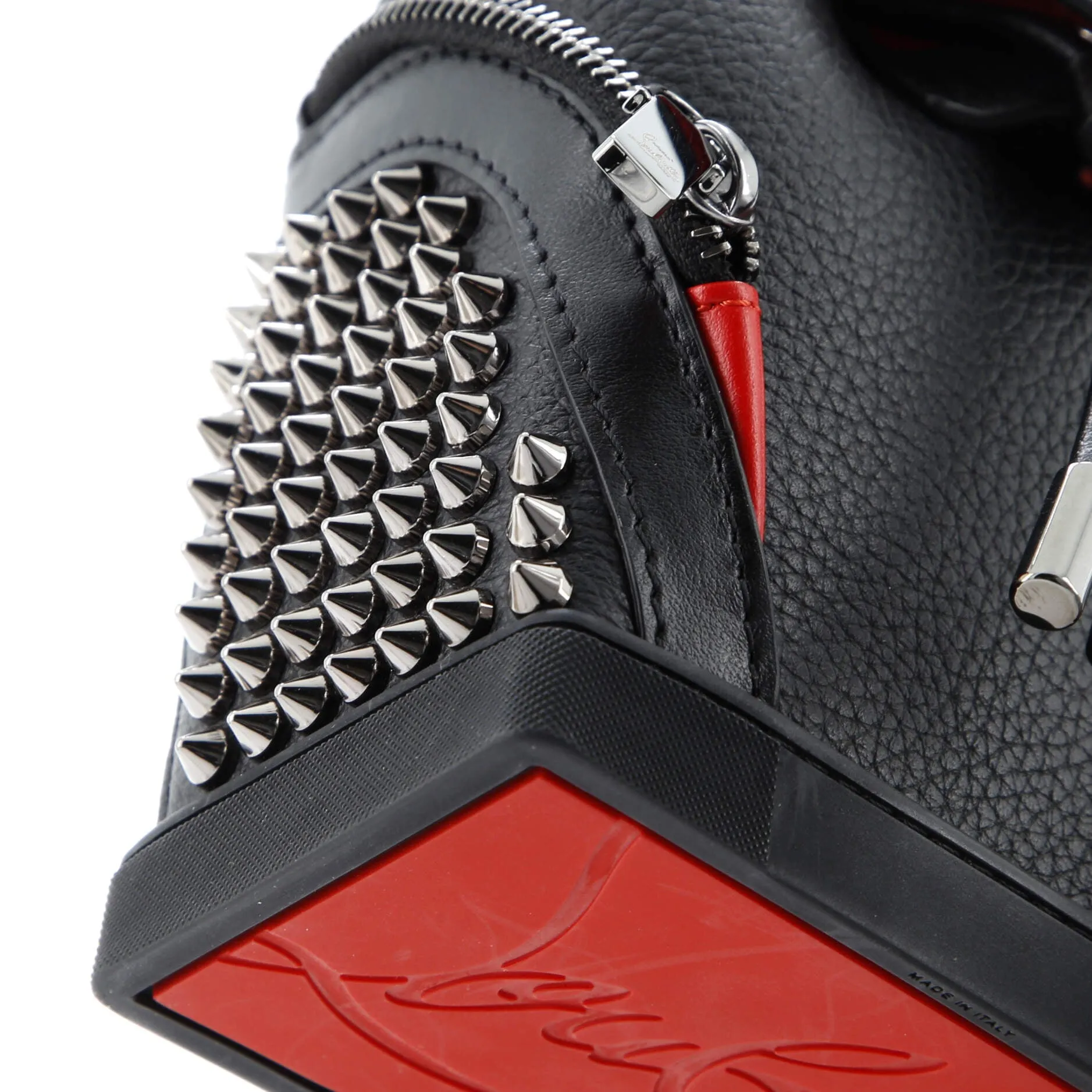 Explorafunk Keyring Crossbody Bag Spiked Leather