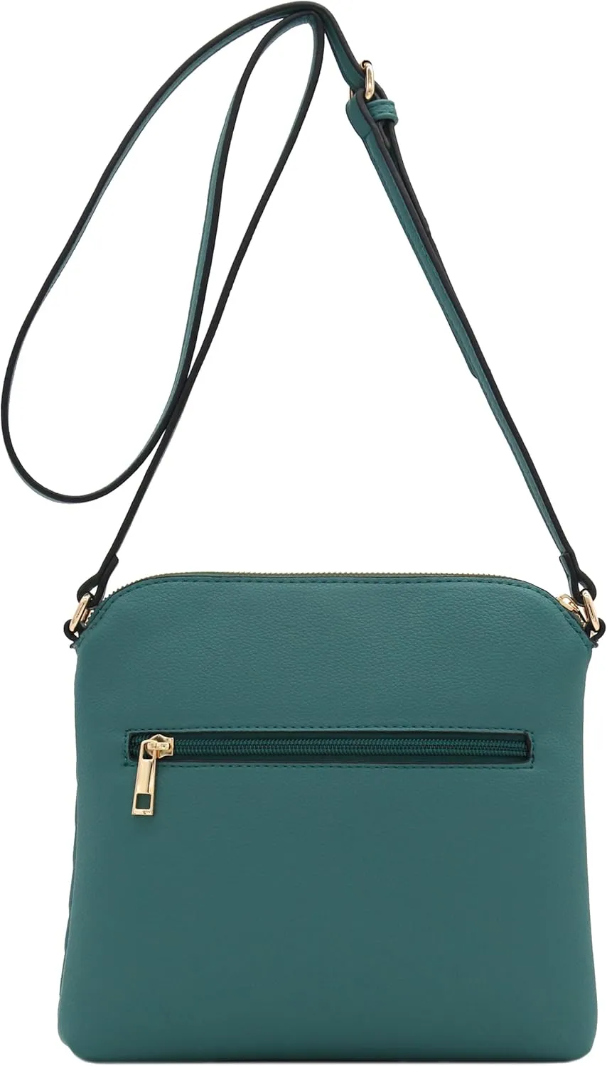 FashionPuzzle Chevron Quilted Medium Crossbody Bag with Tassel Accent