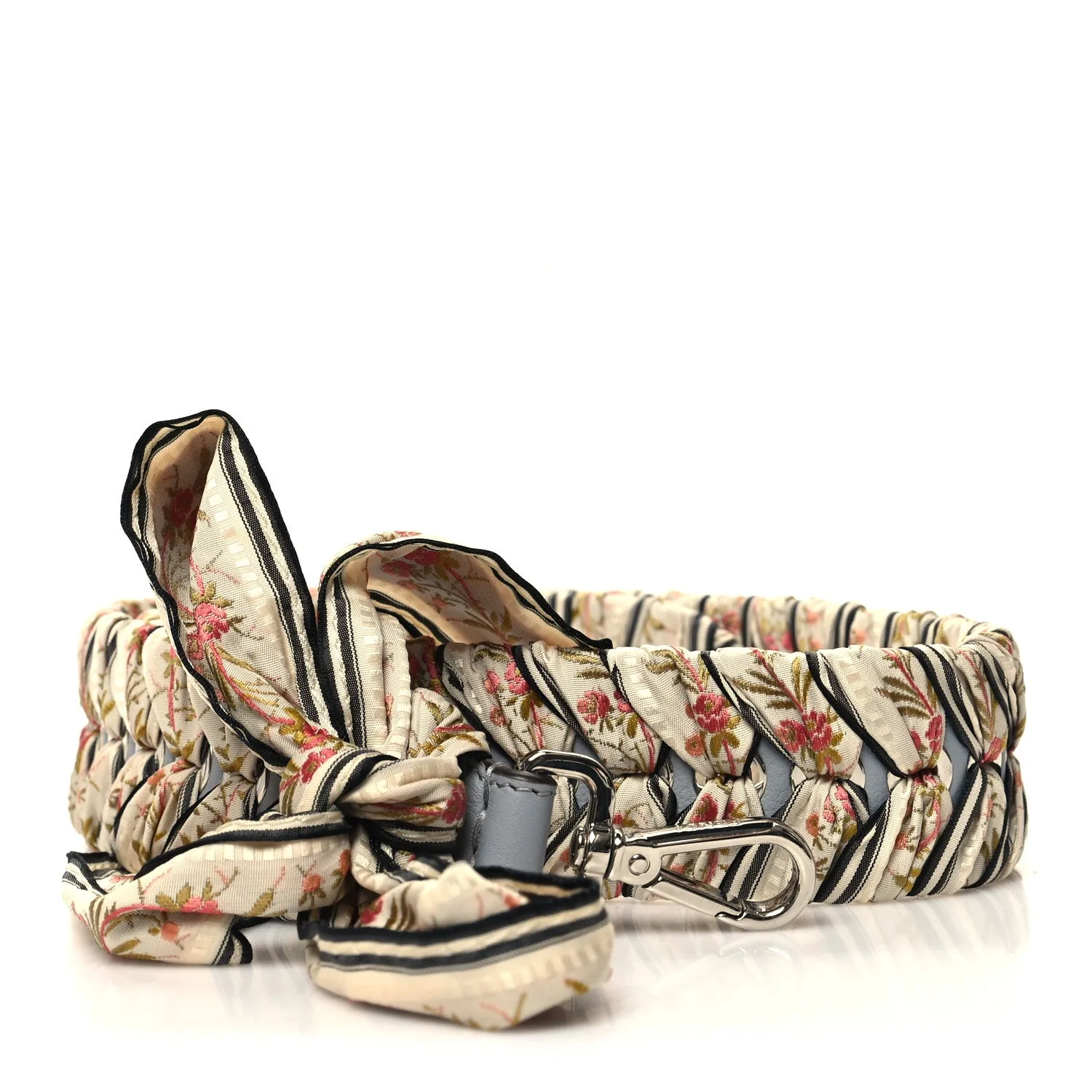 FENDI CALFSKIN RIBBON LACE UP FLORAL STRAP YOU  INTERCHANGEABLE STRAP