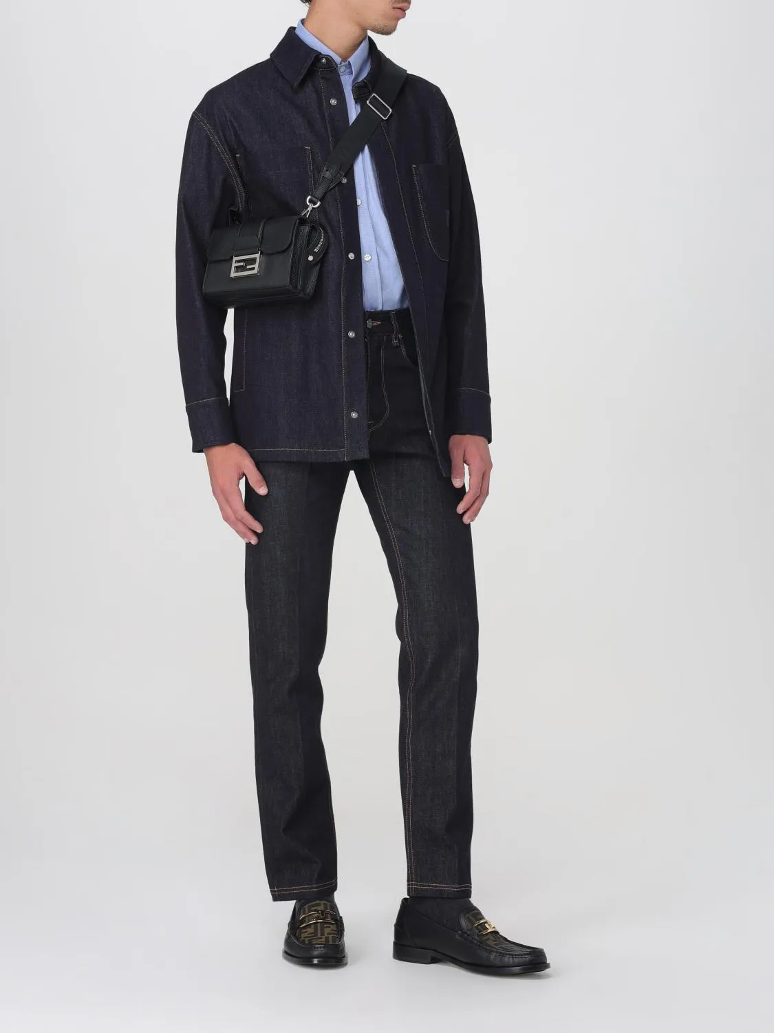 Fendi Shoulder Bag Men Black