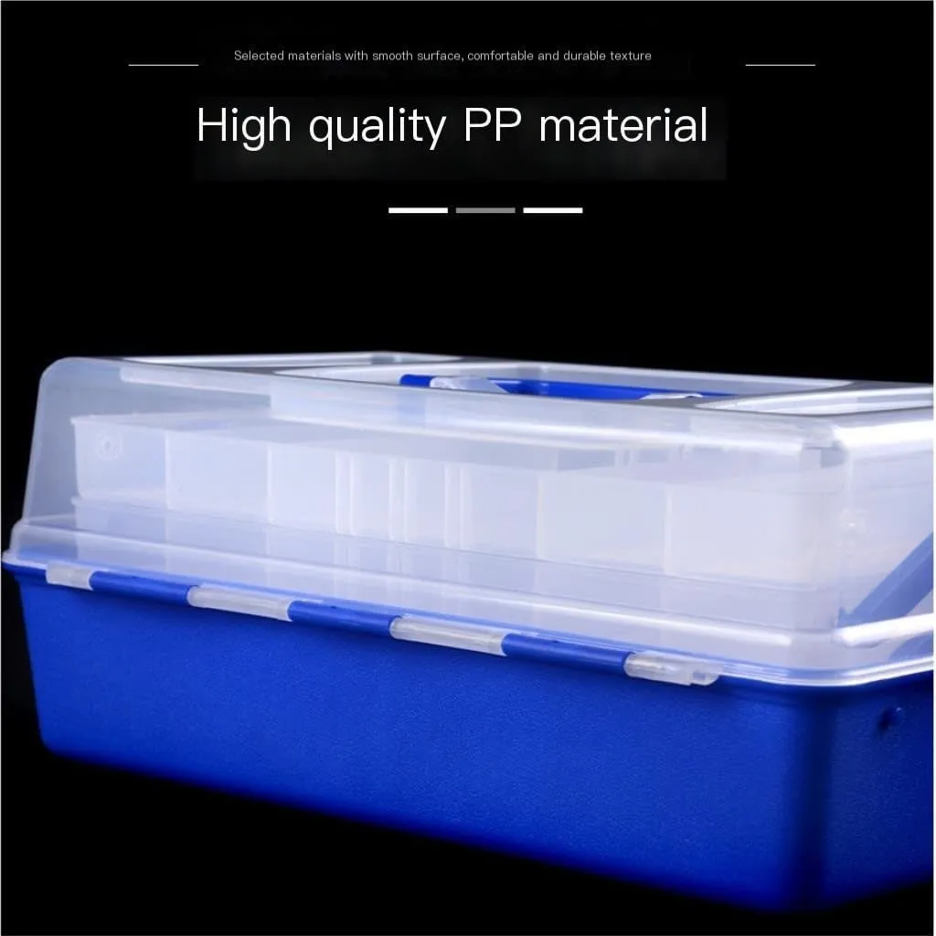 Fishing equipment storage Lure Bait Fishing Gear Box Portable Folding Fishing Tool Box Plastic Multi-layer Sea Fishing Fishing Supplies Fishing tool storage