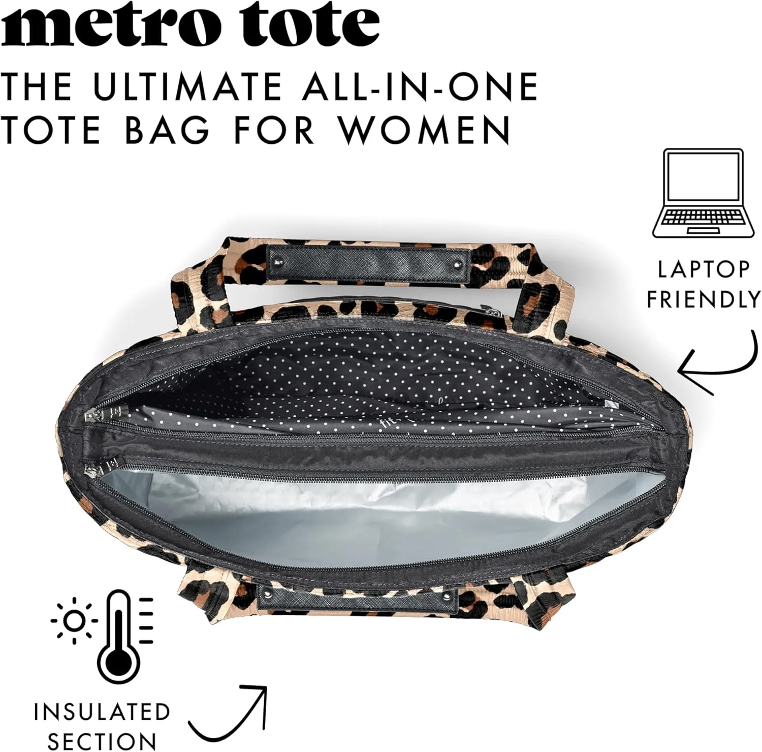 Fit & Fresh 2-in-1 Insulated Lunch & Travel Tote