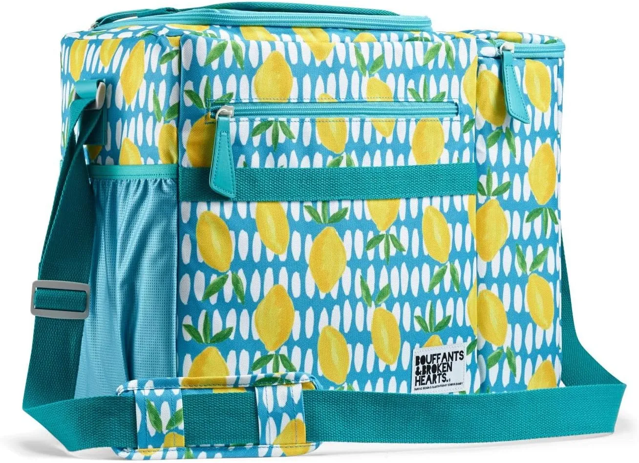 Fit & Fresh Soft Cooler - Insulated Waterproof Wine Carrier, 24 Can Large Soft Sided Cooler for Men and Women, 2 Bottle Wine Holder Tote Bag for Travel, Beach Cooler