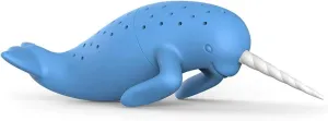 Genuine Fred, SPIKED TEA, Narwhal Reusable Silicone Tea Infuser, Blue, Fun Gift for Tea Lovers, Clever Kitchen Gadget