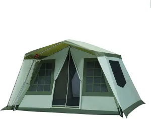 GeRRiT Outdoor Camping Tent Villa, 5~8 Person Large Tent, Waterproof, Double Layer, Big Tent for Outdoor, Camping, Picnic, Family, Friends Gathering