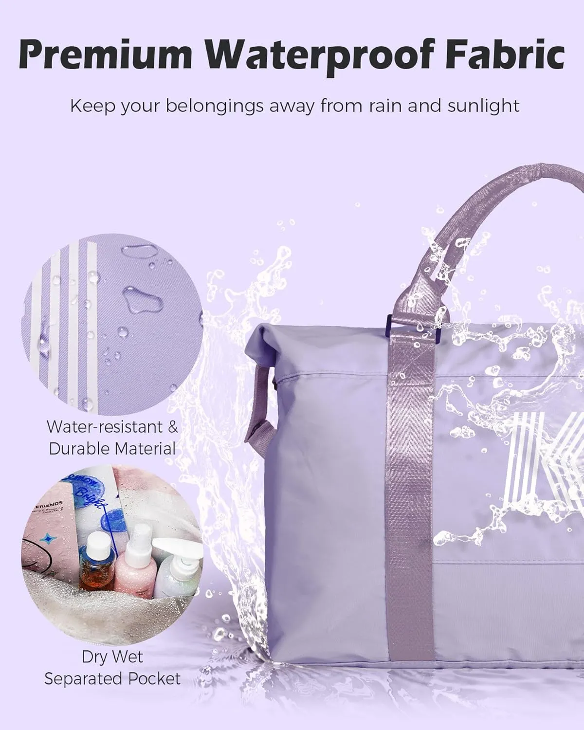 Gift Ideas for Teen Girls, Birthday Gift, Initial Travel Bag, Girl Bag, Personalized Weekender Bag, Monogram Overnight Bag Gift for Her (Letter E)