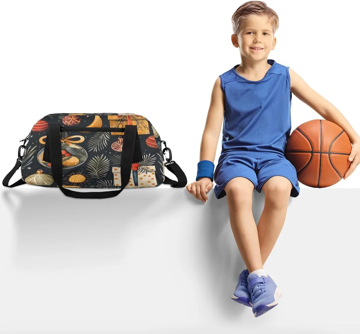 Gift Of Bells Kids Duffle Bag Boys Girls Small Sport Dance Gym Bag for Overnight Travel Weekender Carry On