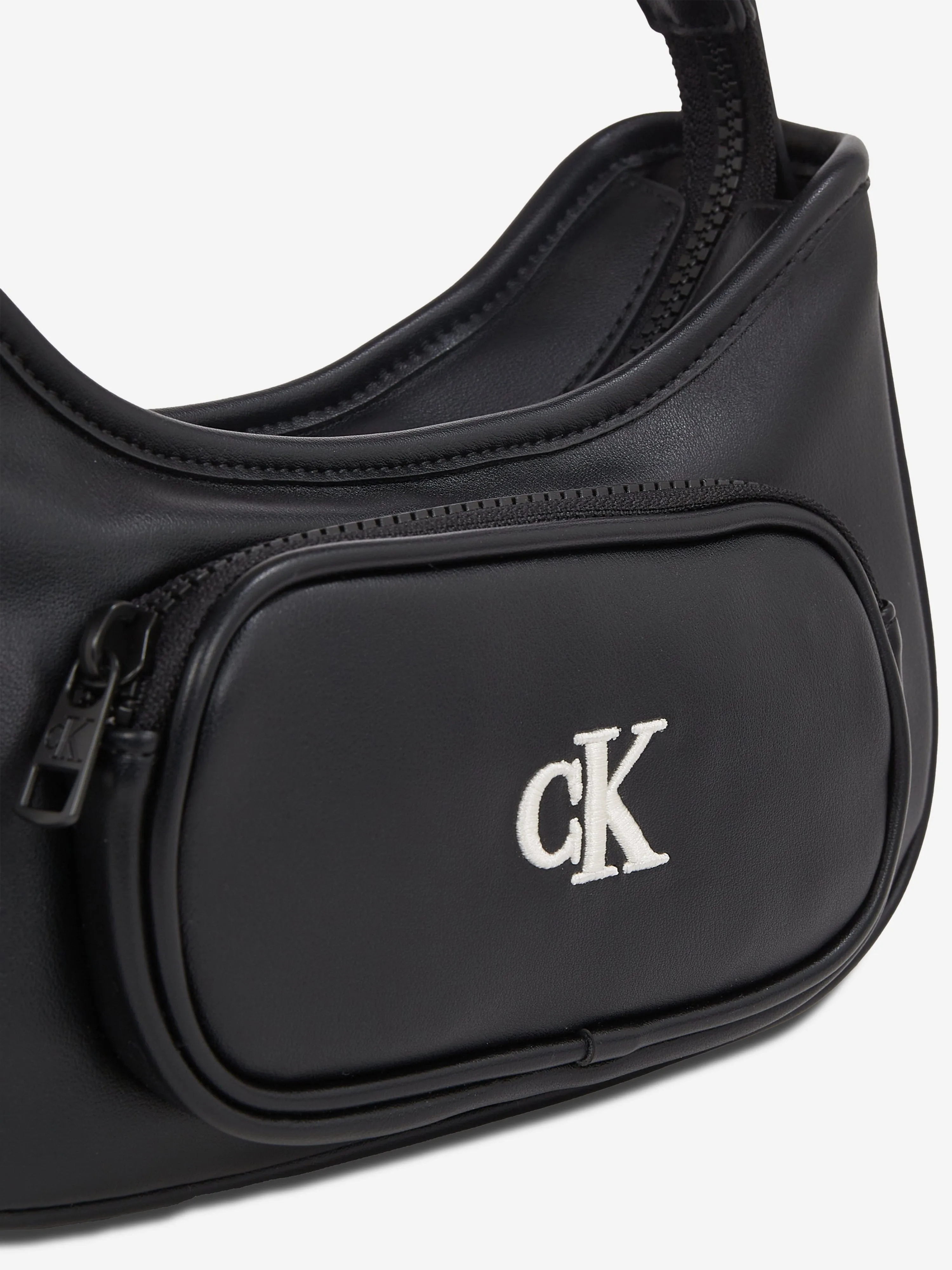 Girls Logo Shoulder Bag in Black (23cm)