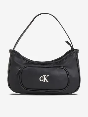 Girls Logo Shoulder Bag in Black (23cm)