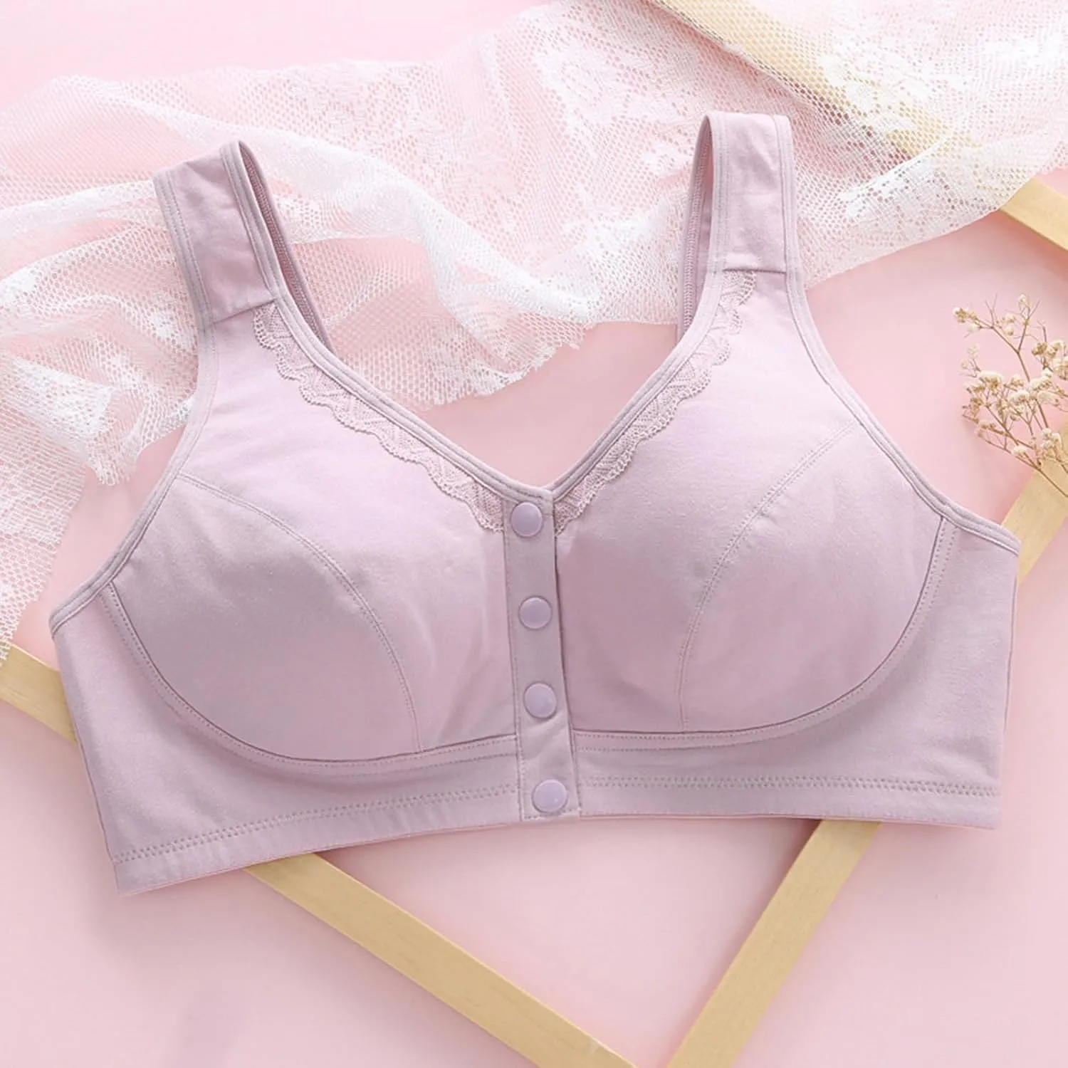 High Support Sports Bra Shaping Cup Shoulder Strap Large Size Underwire Women s Bras