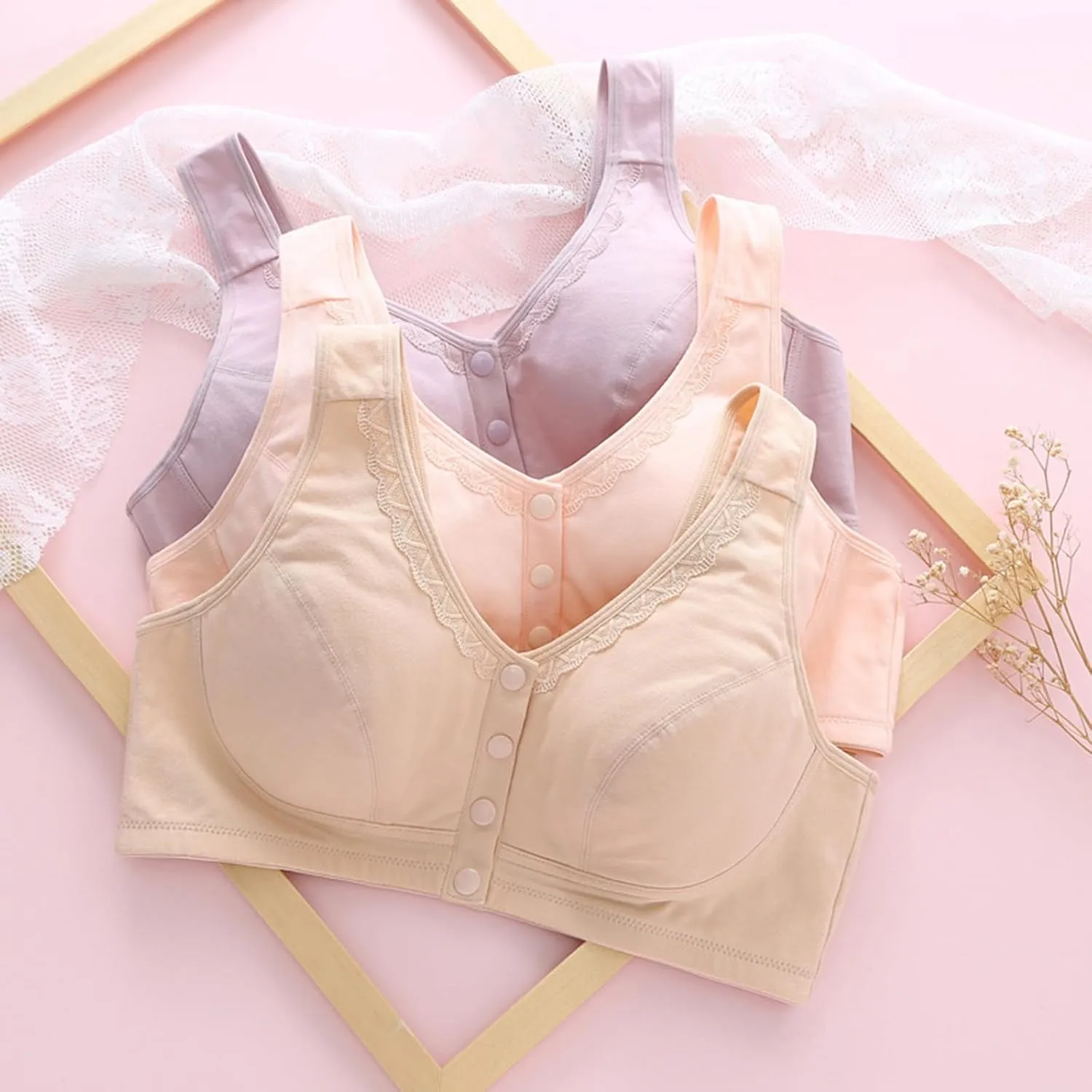 High Support Sports Bra Shaping Cup Shoulder Strap Large Size Underwire Women s Bras