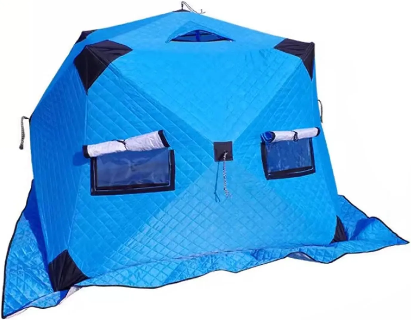 ice Fishing Tent ice Fishing shelter Insulated Warm, Cold and Rainproof Quick-Open Winter Outdoor Ice Fishing Tent for 1-2 People(Color:2)