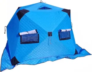 ice Fishing Tent ice Fishing shelter Insulated Warm, Cold and Rainproof Quick-Open Winter Outdoor Ice Fishing Tent for 1-2 People(Color:2)
