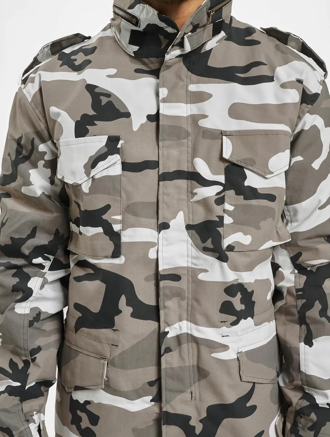 Individual Wear M-65 Classic Field Jacket for Man - Water-Repellent, with Removable Inner Jacket and Collar Hood