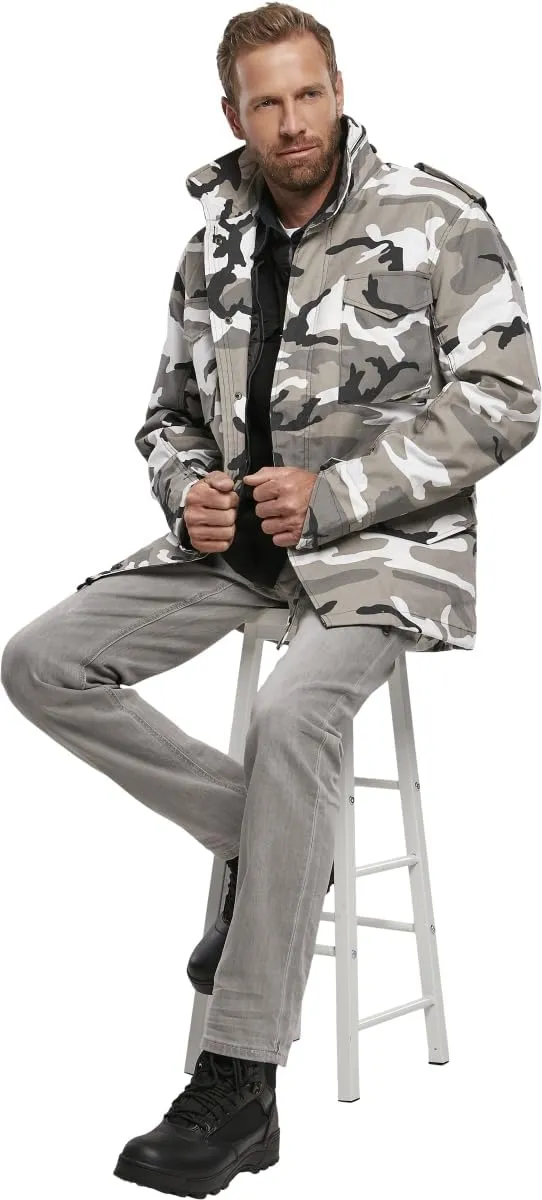 Individual Wear M-65 Classic Field Jacket for Man - Water-Repellent, with Removable Inner Jacket and Collar Hood