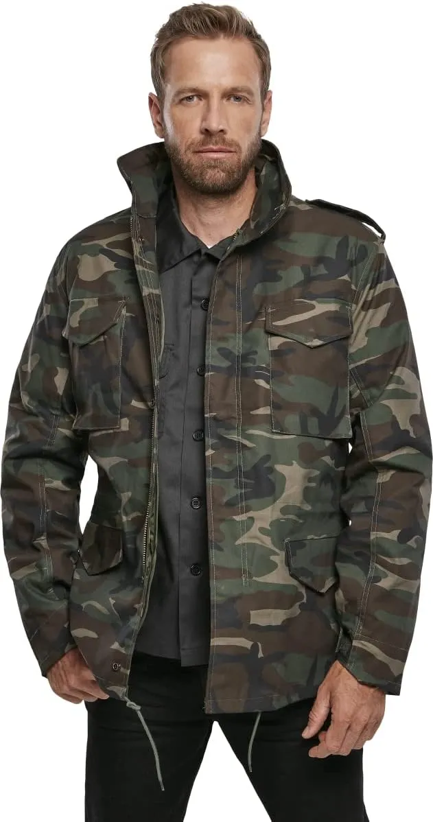 Individual Wear M-65 Classic Field Jacket for Man - Water-Repellent, with Removable Inner Jacket and Collar Hood