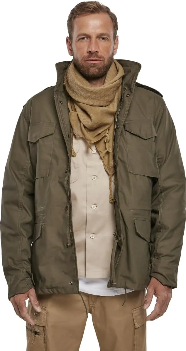 Individual Wear M-65 Classic Field Jacket for Man - Water-Repellent, with Removable Inner Jacket and Collar Hood