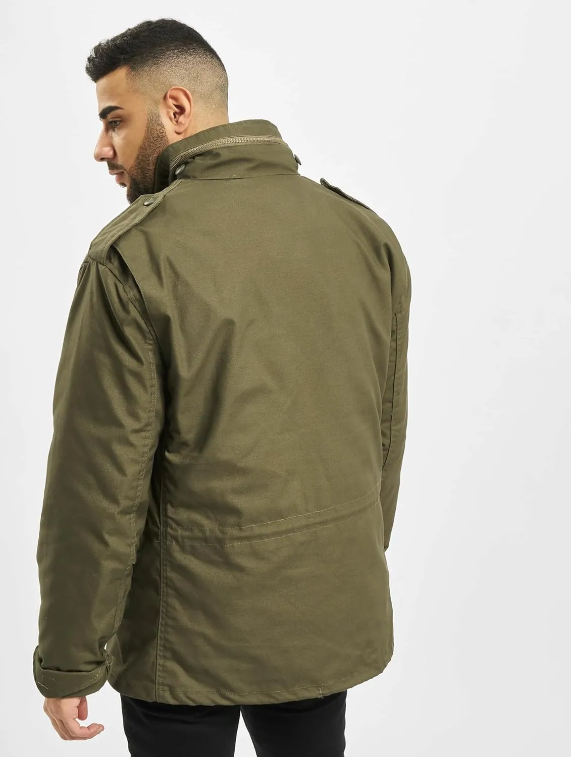 Individual Wear M-65 Classic Field Jacket for Man - Water-Repellent, with Removable Inner Jacket and Collar Hood