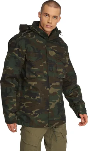 Individual Wear M-65 Classic Field Jacket for Man - Water-Repellent, with Removable Inner Jacket and Collar Hood