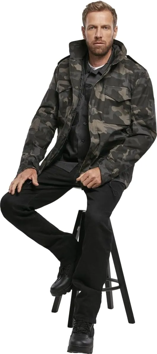 Individual Wear M-65 Classic Field Jacket for Man - Water-Repellent, with Removable Inner Jacket and Collar Hood