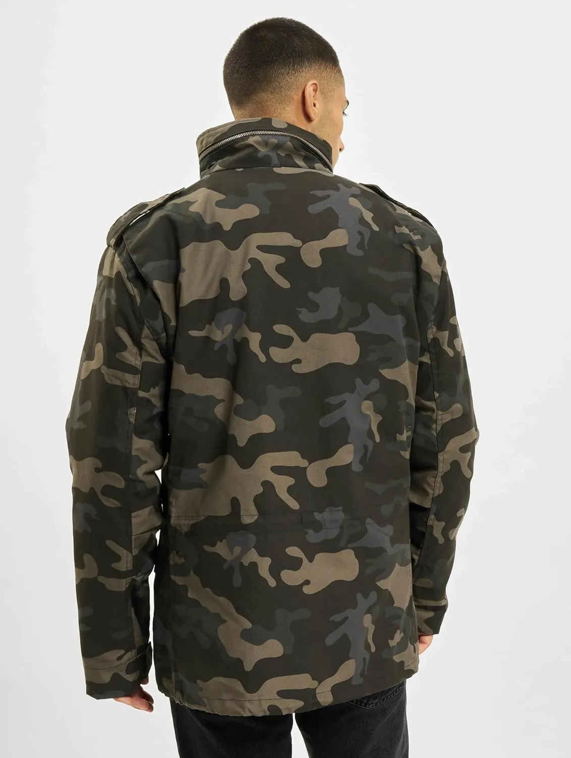 Individual Wear M-65 Classic Field Jacket for Man - Water-Repellent, with Removable Inner Jacket and Collar Hood