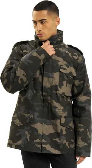 Individual Wear M-65 Classic Field Jacket for Man - Water-Repellent, with Removable Inner Jacket and Collar Hood