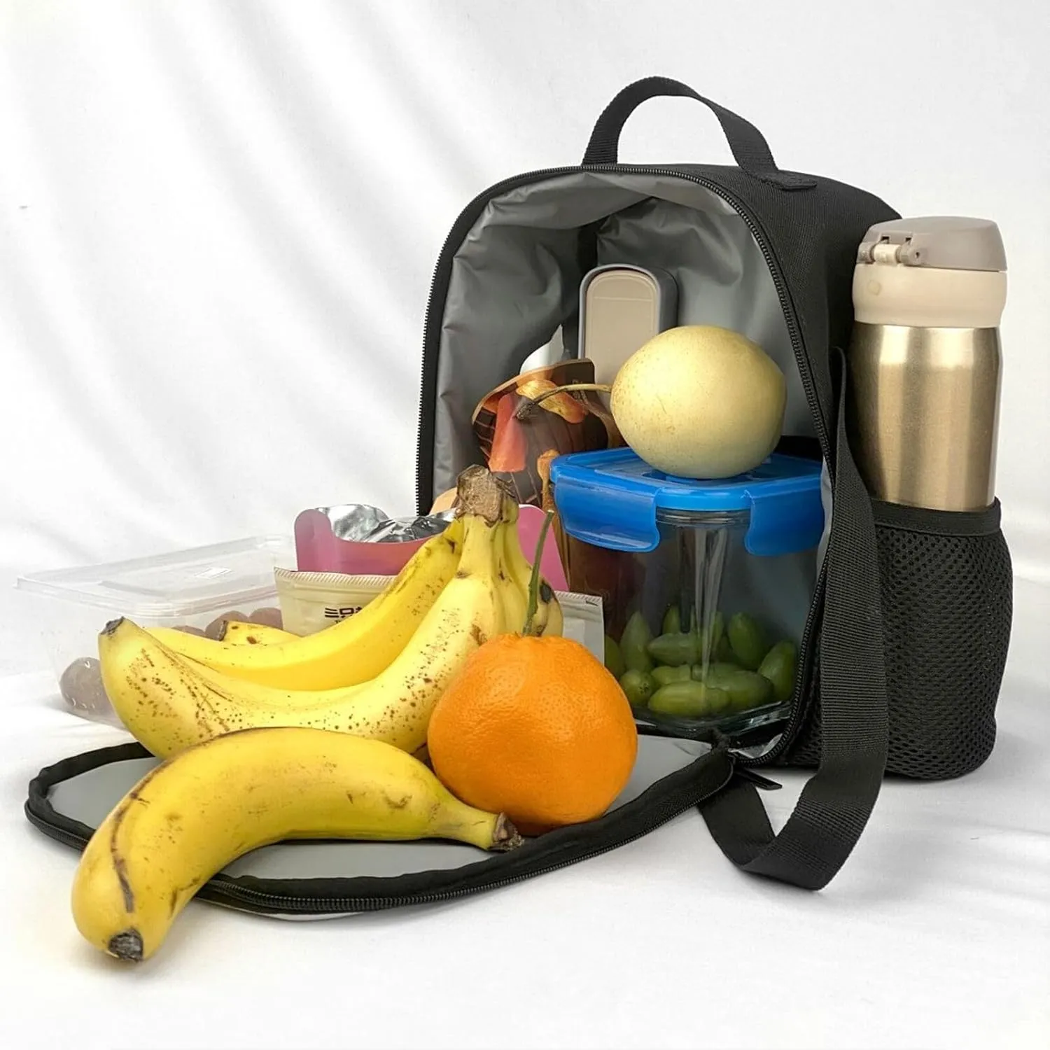 Insulated Lunch Bag for Women Men Grassland Elephant Lunch Box for Adult Reusable Lunch Tote Bag for Work Picnic Travel