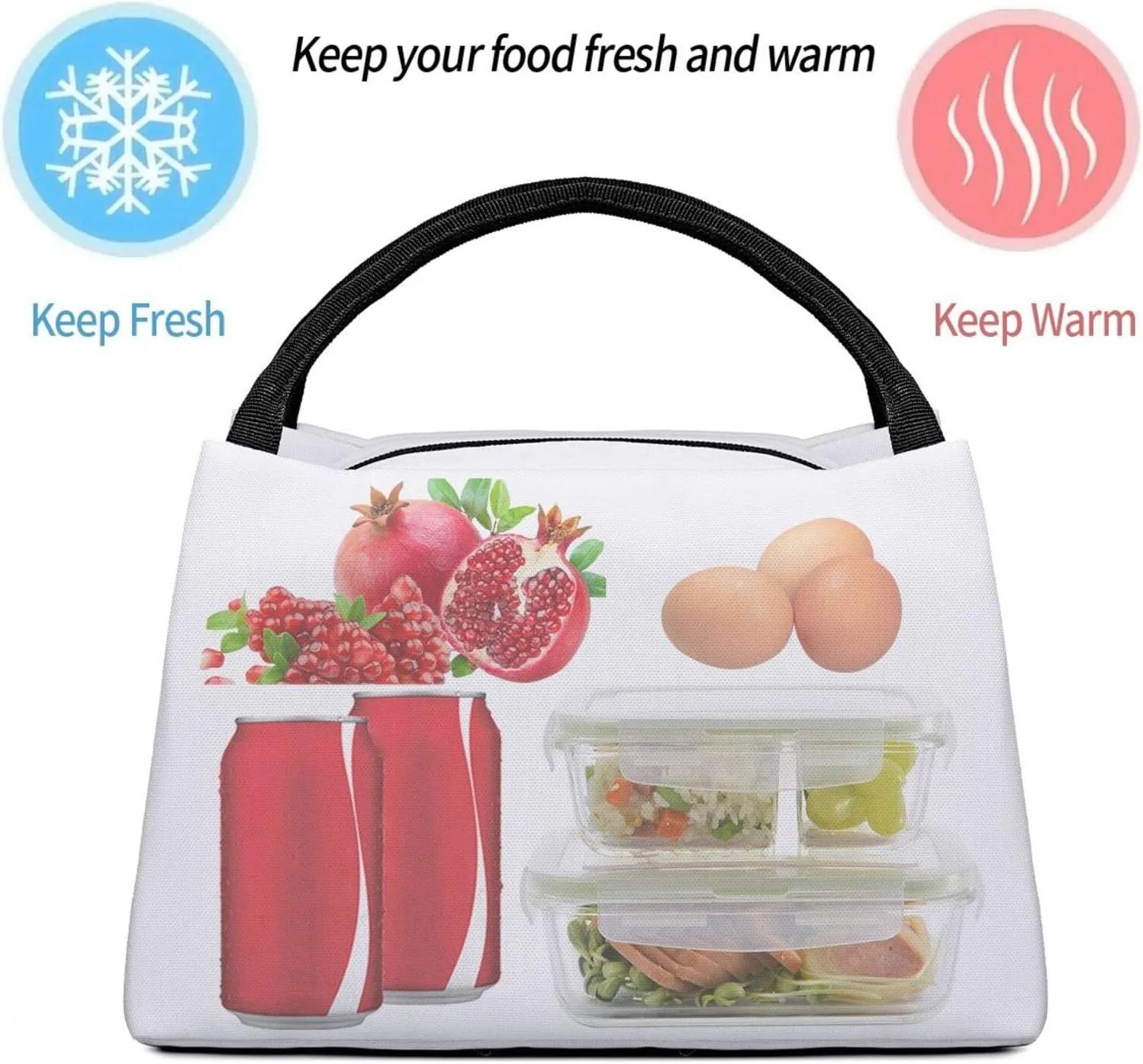 Insulated Lunch Bag Lunch box for Women Men Reusable Cooler Bag Switzerland Alps Lunch Bag Portable Lunch Tote Bag Leakproof Lunchbox for Work Travel Picnic Office