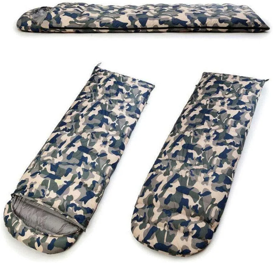 JHUS 2 Person Thicken Waterproof Sleeping Bag Waterproof Camping Queen Outdoor Camping Accessories Camping Gear Sleeping Bag Sleeping Bags Camping Essentials Camping Supplies Hiking Gear Backpac