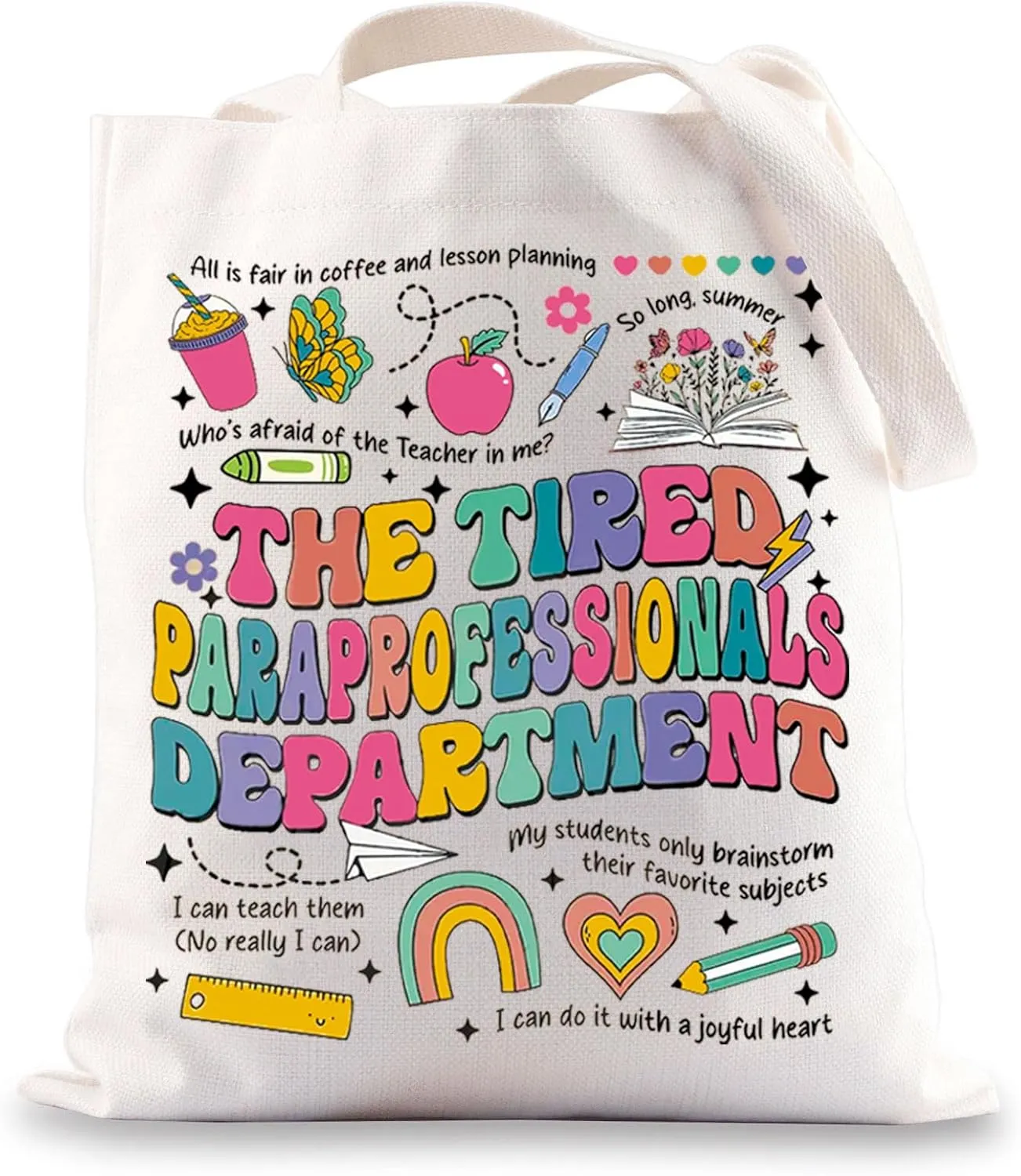 JNIAP Paraprofessional Tote Bag Paraprofessional Gifts Teacher Aide Gift Para Squad Gift Paraprofessional Shoulder Bag