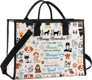JNIAP Vet Tech Tote Bag - Veterinarian & Vet Technician Gift - Shoulder Bag